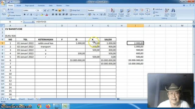MS EXCEL Fungsi SUM смотреть онлайн