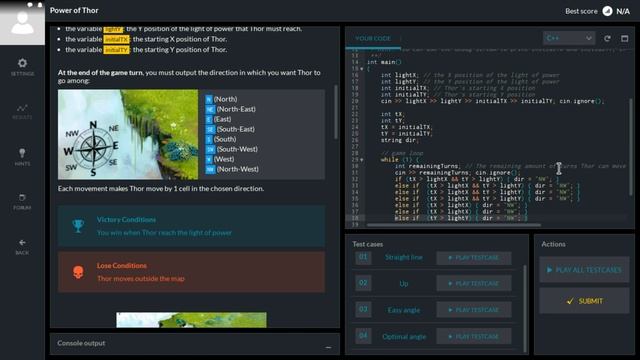 CODINGAME 3 If Else: Power of Thor смотреть онлайн