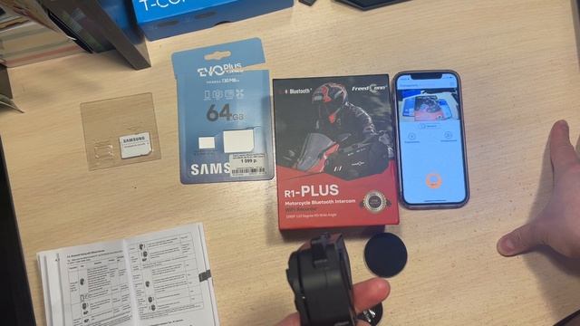 Мотогарнитура Freedconn R1 Plus. Первое подключение.