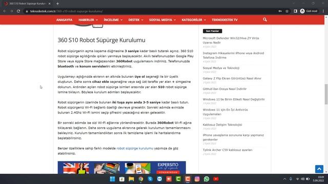 360 S10 Akilli Robot Süpürge Kurulumu Nasıl Yapılır ? Destek Hattı Numarası Nedir ? смотреть онлайн