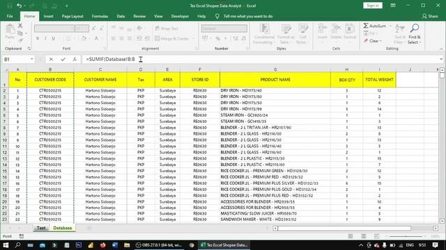 Tes Excel Shopee Data Analyst смотреть онлайн