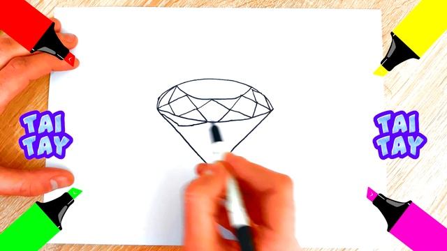 Как нарисовать УКРАШЕНИЯ рисунок Бриллиант поэтапно смотреть онлайн