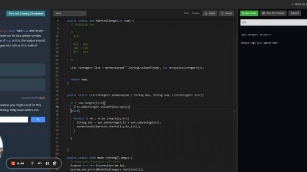 Coderbyte Math Challenge - JAVA