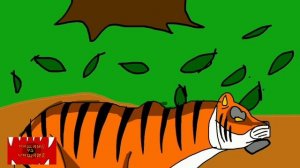 ягуар против тигра( анимация).