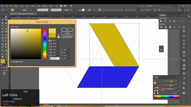 How to make Google Drive logo 2D-3D on Adobe Illustrator- icon design смотреть онлайн