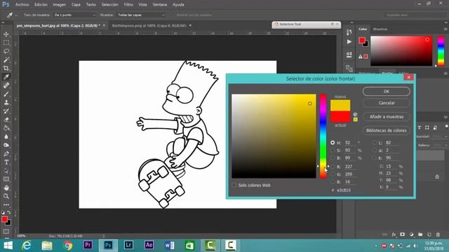 Como PINTAR un DIBUJO muy FÁCIL - TUTORIAL PHOTOSHOP #4 смотреть онлайн