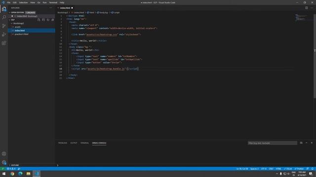 Bootstrap 5 - Parte 2 (IntelliSense y autocompletado) смотреть онлайн