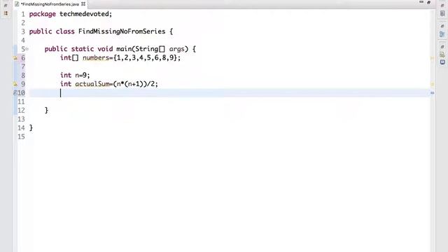 How to find missing number from a series using Java 8 смотреть онлайн