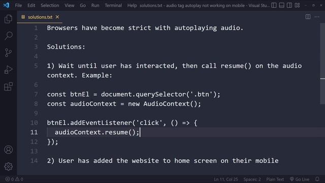 Audio Tag Autoplay not Working on Mobile смотреть онлайн