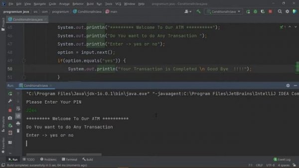 Conditional Statements In Java [ Java Video Number 9 ]