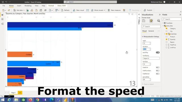 Power BI Animated Race Bar Chart Tutorial | Advance Power BI смотреть онлайн