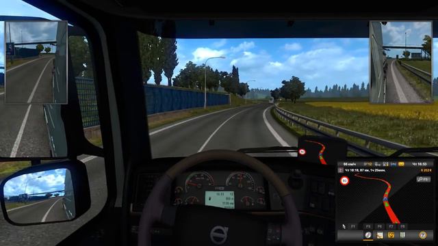 Euro Truck Simulator 2 | СЛЕТЕЛ С ТРАССЫ смотреть онлайн