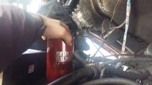 Замена фильтров на самосвале Шакман (shacman)