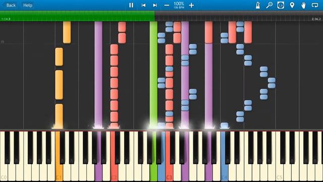 How to play Naruto Avenger - Synthesia (piano cover) смотреть онлайн
