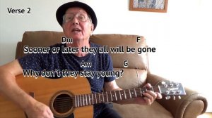 FOREVER YOUNG (Alphaville cover) GUITAR LESSON play-along with chords and lyrics (key Cmajor)