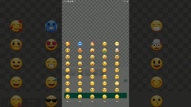 как заделать смайлы приложение StickerMake for whatsapp смотреть онлайн