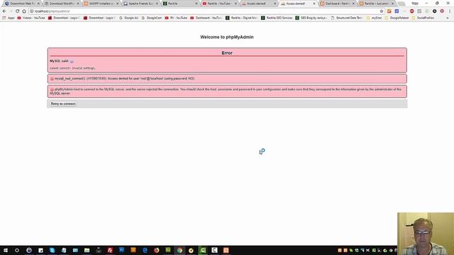 Access Denied for User 'root'@'localhost' (using password : NO) смотреть онлайн