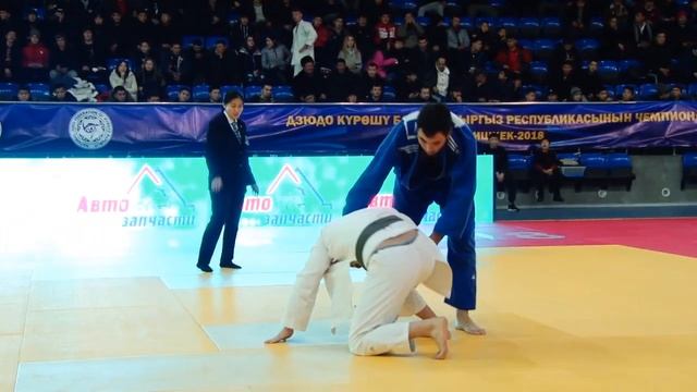 Спорт. Дзюдо. Чемпионат Кыргызстана-2018. 100 кг 3-е место Айбар Алыбаев-Агабек Гаджиев смотреть онлайн