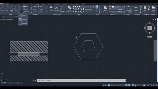 HATCH LINE Auto CAD, Gradient, Complete explanation, Auto CAD lecture series Part-3 смотреть онлайн