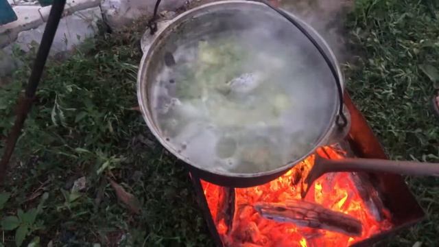Секрет вкуснейшей ухи! Уха из петуха! Деревенский отдых!