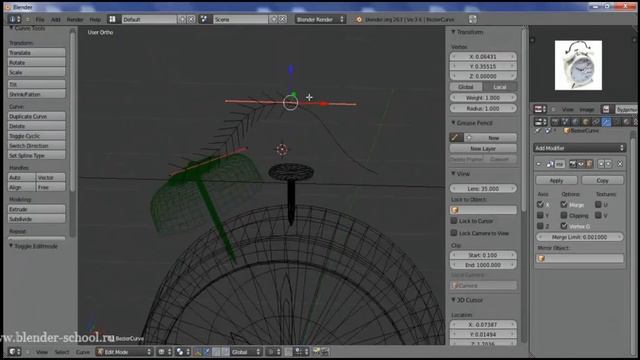 Blender 2.63 Speed modeling - Будильник смотреть онлайн