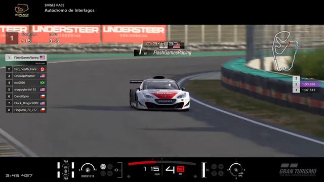 GT Sport Daily Race Replay with the Peugeot RCZ @ Interlagos смотреть онлайн
