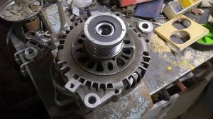 Генератор замена обгонной муфты часть 2