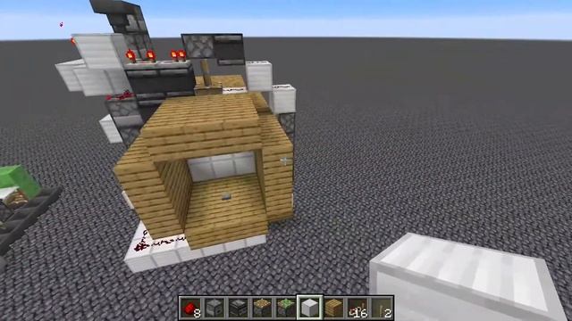 How to Make a Simple 3x3 PISTON DOOR (Minecraft Redstone Tutorial) смотреть онлайн