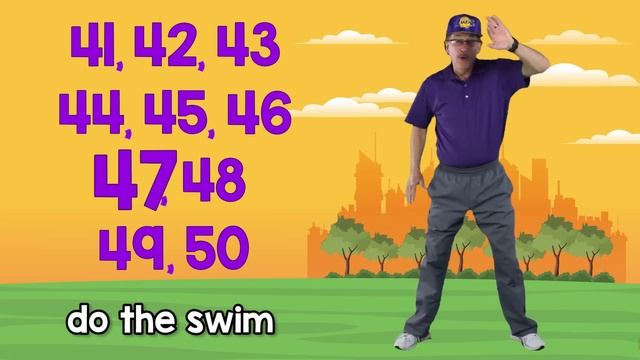 Count by 1's to 50 - Forward and Backward | Counting Song for Kids | Count to 50 | Jack Hartmann смотреть онлайн