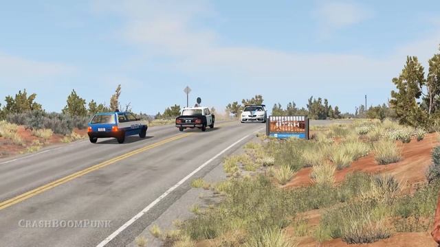 Crazy Police Chases #116 - BeamNG Drive Crashes | CrashBoomPunk смотреть онлайн