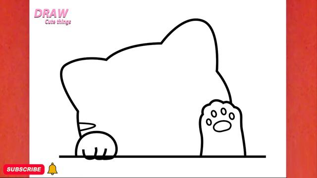 HOW TO DRAW A CUTE KITTEN FACE , STEP BY STEP, DRAW Cute things смотреть онлайн