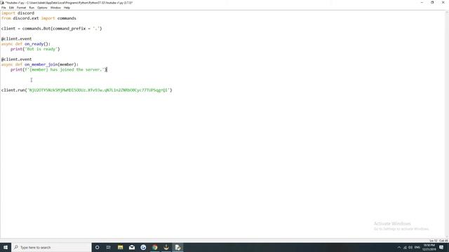 Python: How To Make A Discord Bot. (Part 3:Events) смотреть онлайн