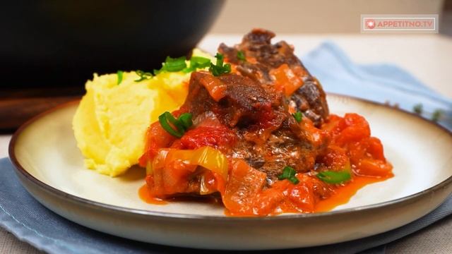 Облизали даже сковороду за ужином! Гуляш из говядины в сливочно-томатном соусе! смотреть онлайн