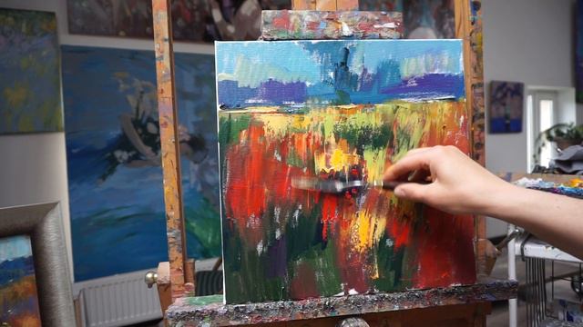 "Травы" 35х35, х.м., 2019 смотреть онлайн