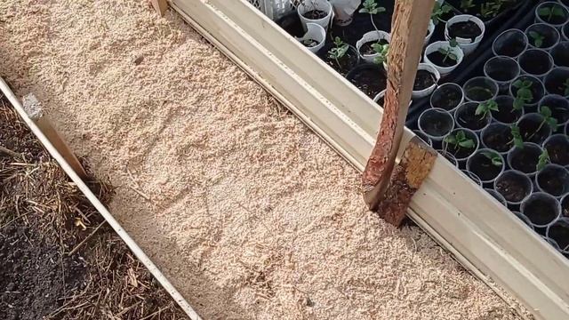 грядки без земли.посадки, теплица