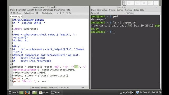 Python-Programmierung - subprocess - communicate смотреть онлайн