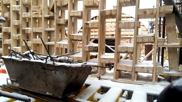 Кожухово Храм Январь Опалубки для сводов храма