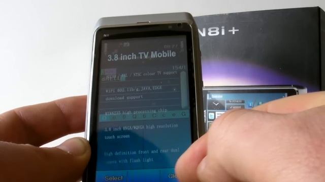WiFi Nokia N8 style Dual 2 Sim TV FM N8i copy clone смотреть онлайн