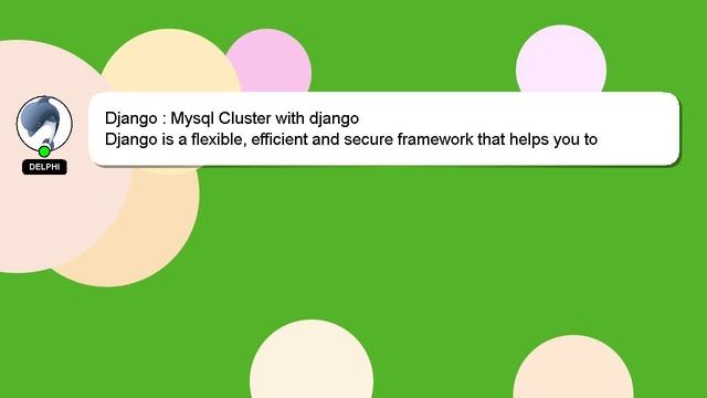 Django : Mysql Cluster with django смотреть онлайн