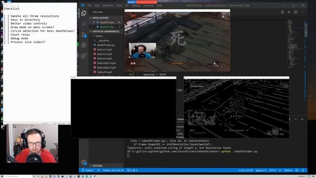 Counting Deaths in Sekiro using mah brain (and OpenCV+Python) смотреть онлайн