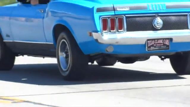 1970 Ford Mustang Mach 1 Grabber Blue смотреть онлайн