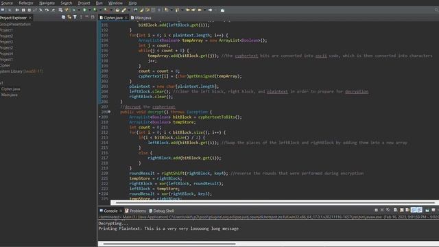 eclipse workspace CSI426 Cipher src hw1 Cipher java Eclipse IDE 2023 02 16 21 18 20 смотреть онлайн