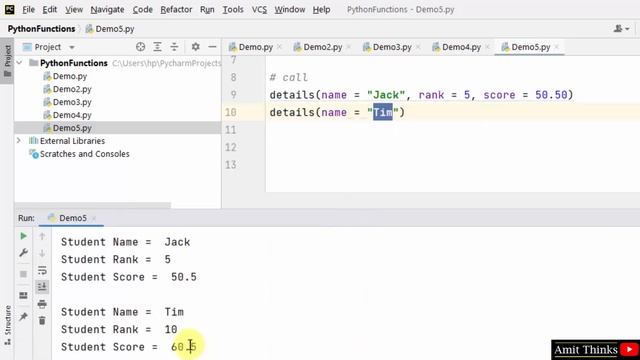 Function Arguments in Python | Amit Thinks смотреть онлайн