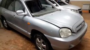 Установка лобового стекла Hyundai Santa Fe 1