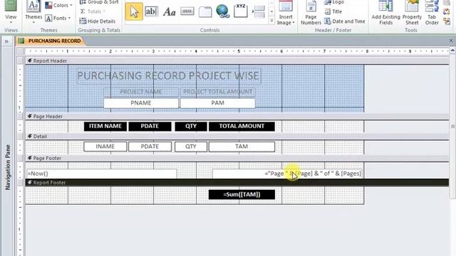 how can create report in ms access| how many portion in report | ms access tutorial in Urdu смотреть онлайн