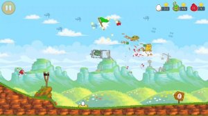 Angry Birds Chinese version Red's Mighty feathers + Egg Defender All levels