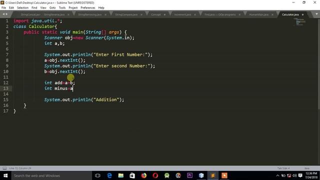 Simple calculator | Arthematic Operations in java смотреть онлайн