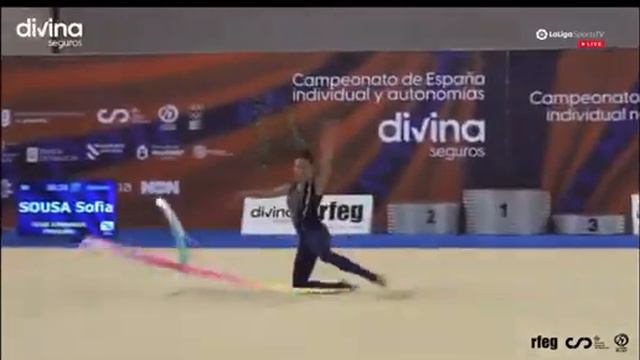 Sofía Sousa, Último campeonato nacional Ourense 2022,cinta,con este ejercicio llegó a las finales ❤ смотреть онлайн