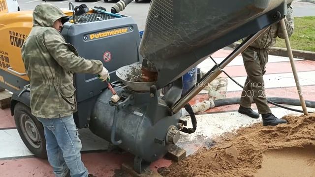 Монтаж полусухой механизированной стяжки.