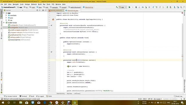 How to draw circle, rectangle and triangle by canvas in Android? смотреть онлайн